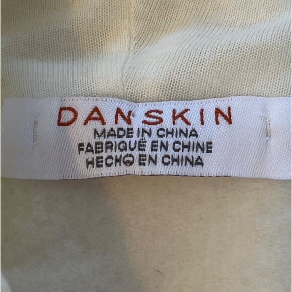 Danskin Women XL Cream Hooded Sweatshirt 86q - Picture 3 of 8